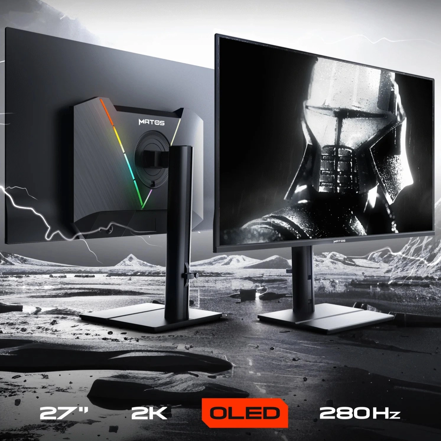 MONITEUR MATOS STORM OLED OL03 280HZ 27 POUCE ADJUSTABLE QHD 2K